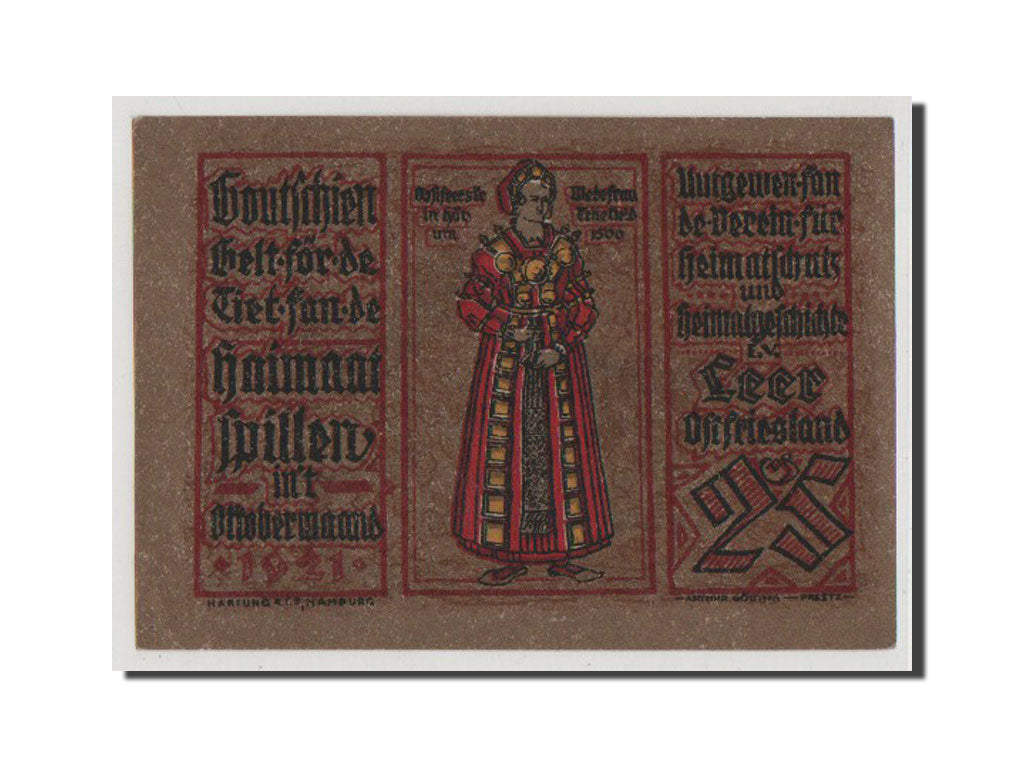 Geldschein, Deutschland, Leer, 25 Pfennig, 1921, 1921-10-01, UNZ-, Mehl:782.1