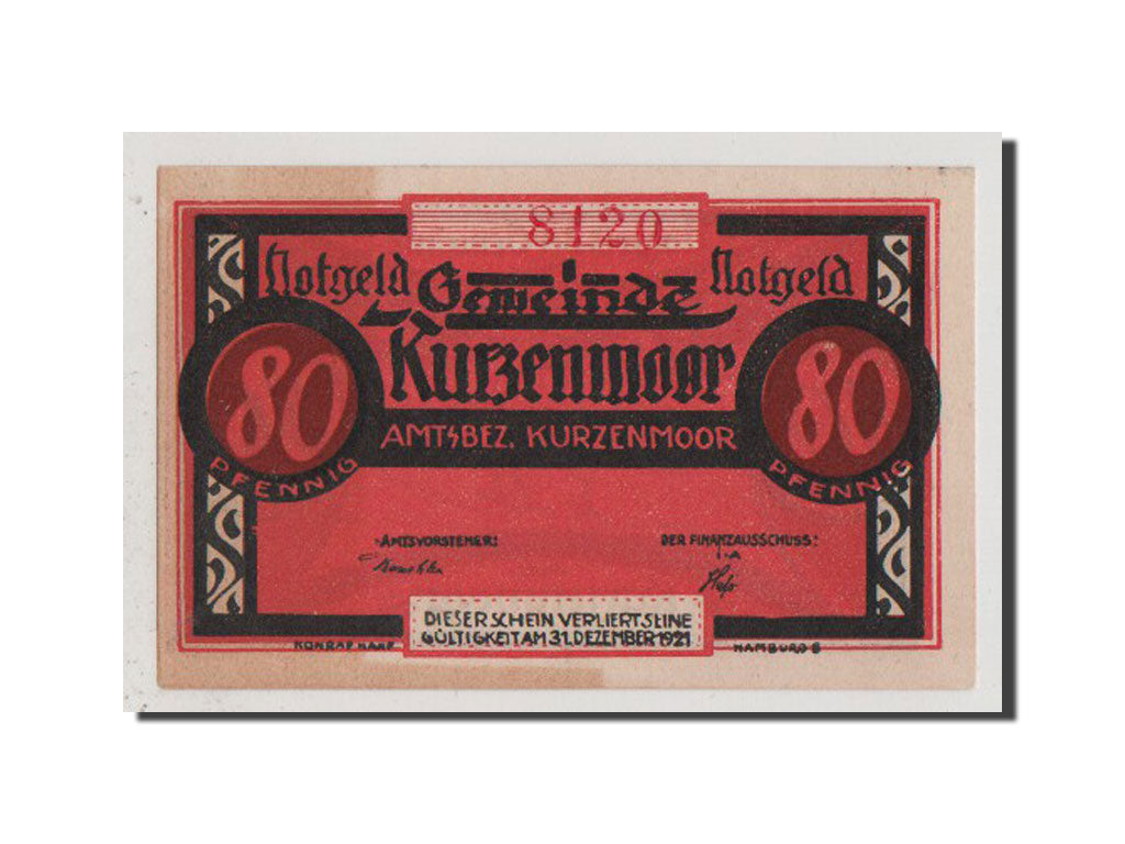 Banconote, Germania, Schleswig-Holstein, 80 Pfennig, FDS, Mehl:751.1a