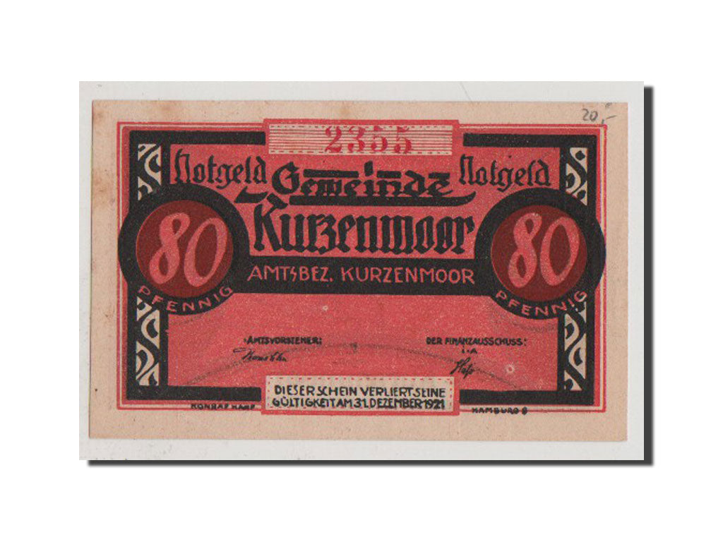 Banconote, Germania, Schleswig-Holstein, 80 Pfennig, SPL+, Mehl:751.1a