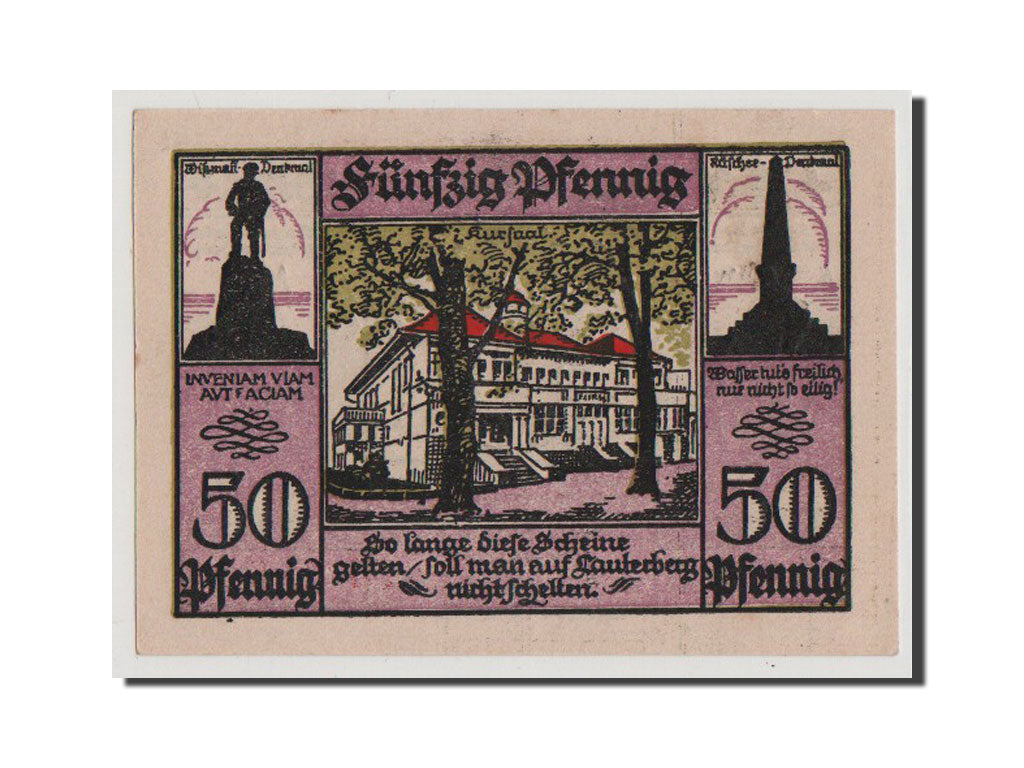 Banconote, Germania, Lauterberg, 50 Pfennig, 1921, FDS, Mehl:779.1