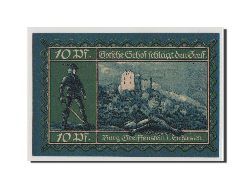 Geldschein, Deutschland, Greiffenberg, 10 Pfennig, 1920, UNZ, Mehl:470.1
