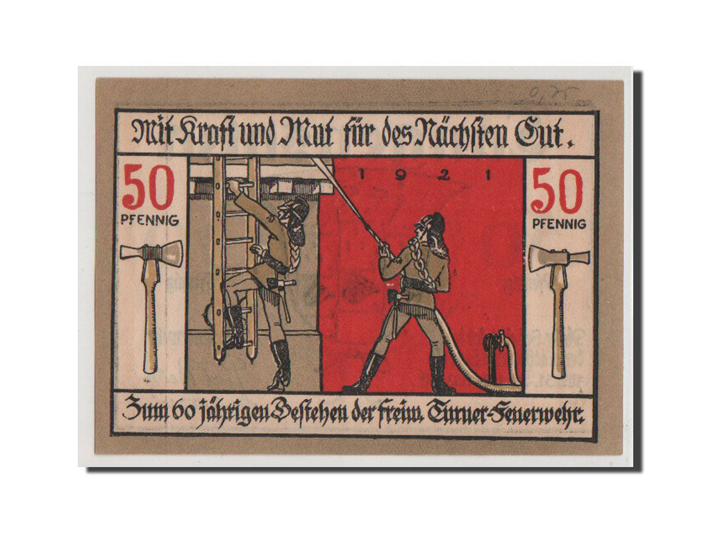 Billete, Alemania, Langensalza Stadt, 50 Pfennig, UNC, Mehl:769.1