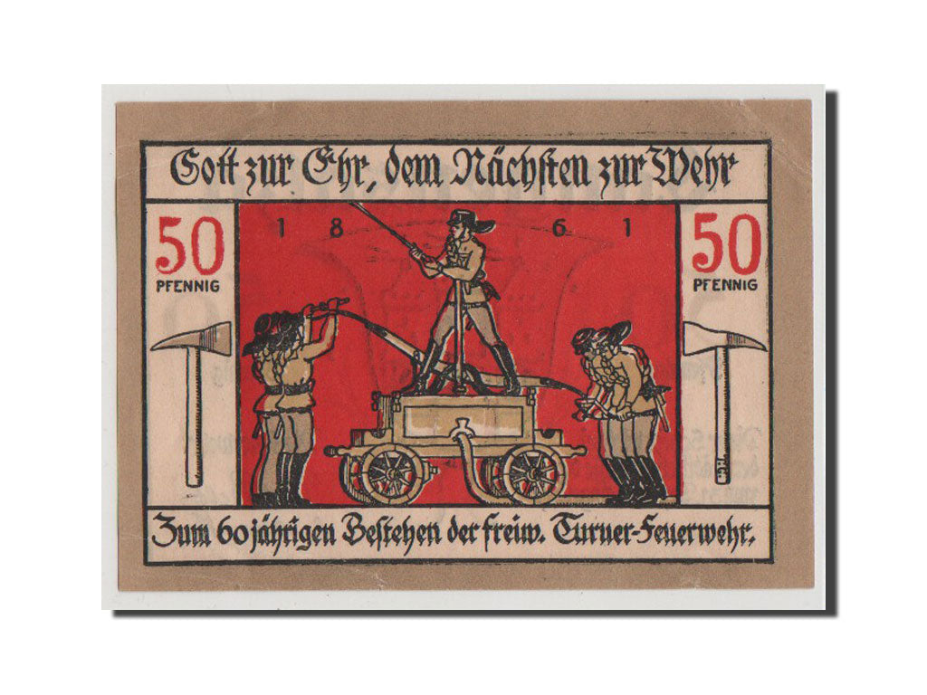 Banconote, Germania, Langensalza Stadt, 50 Pfennig, SPL, Mehl:769.1