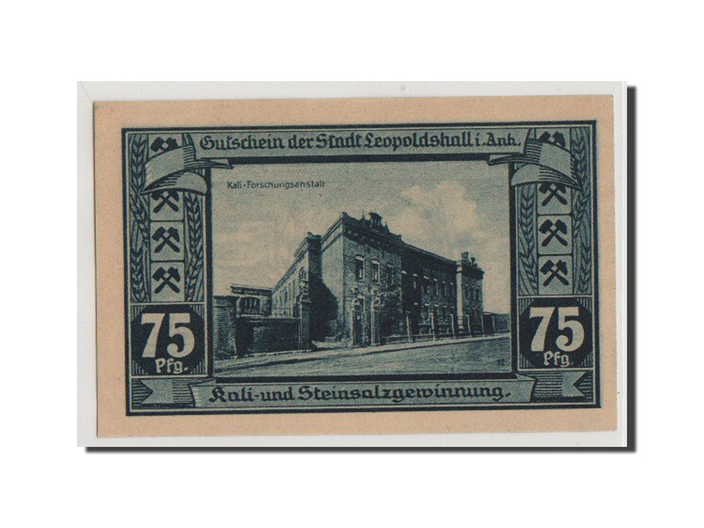 Banconote, Germania, Anhalt, 75 Pfennig, 1921, FDS, Mehl:794.4