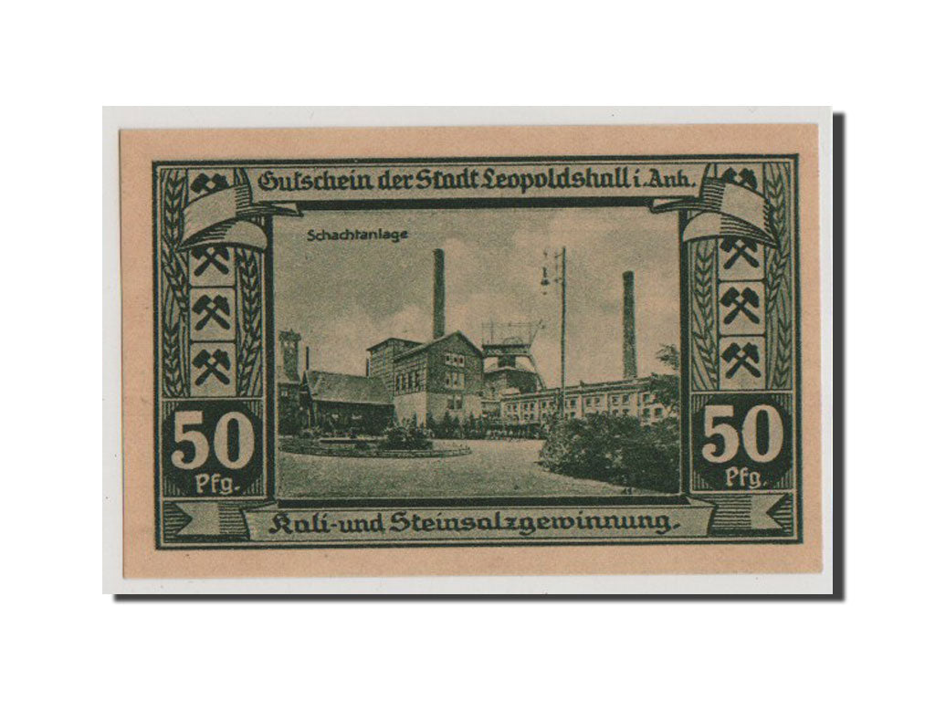 Banconote, Germania, Anhalt, 50 Pfennig, 1921, FDS, Mehl:794.4