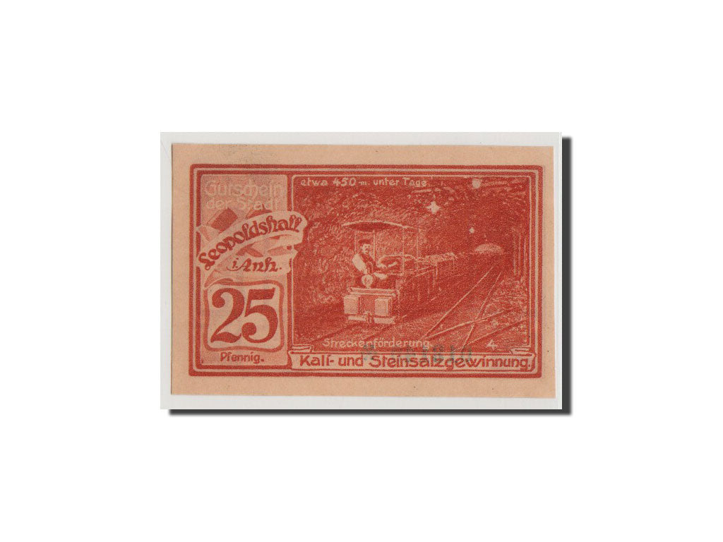 Geldschein, Deutschland, Anhalt, 25 Pfennig, 1921, UNZ, Mehl:794.2