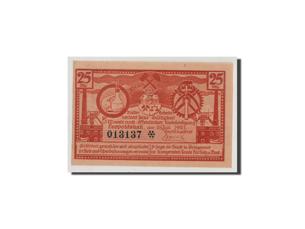Billet, Allemagne, Anhalt, 25 Pfennig, 1921, NEUF, Mehl:794.3