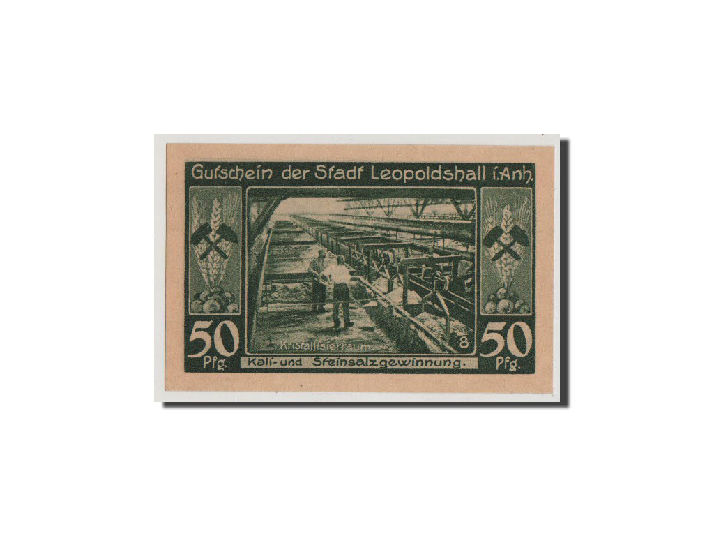 Banconote, Germania, Anhalt, 50 Pfennig, 1921, FDS, Mehl:794.3