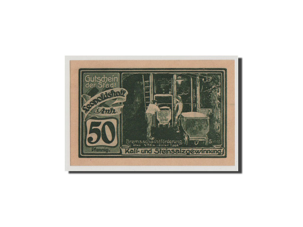 Banconote, Germania, Anhalt, 50 Pfennig, 1921, FDS, Mehl:794.1