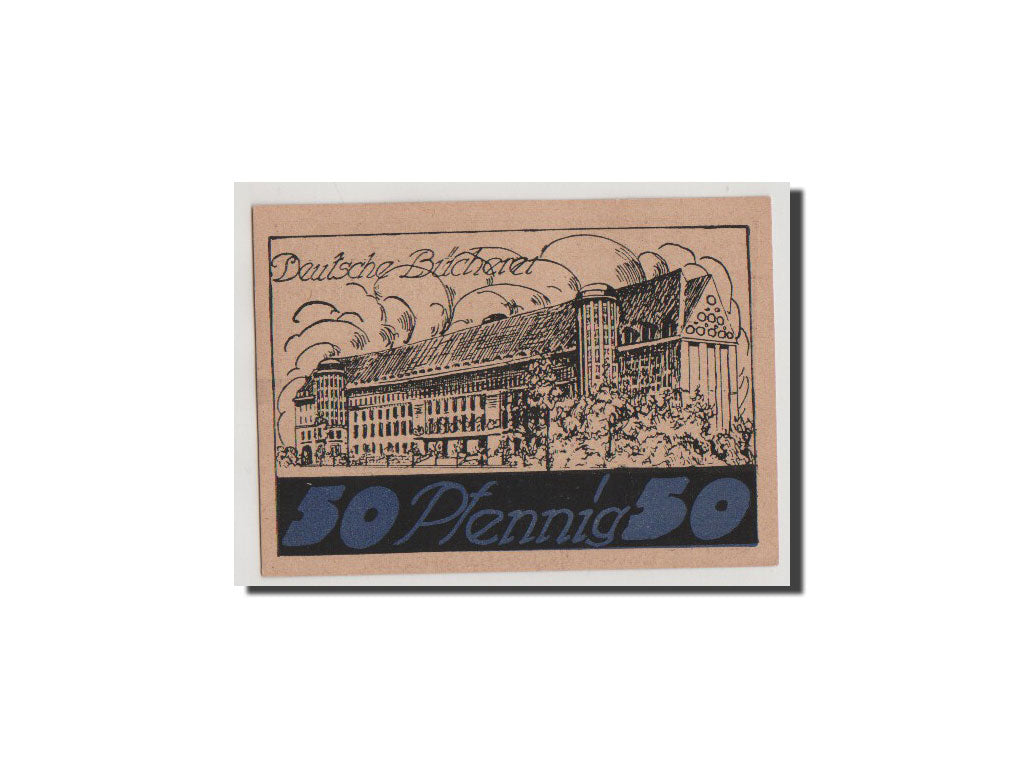 Banconote, Germania, Leipzig Stadt, 50 Pfennig, 1921, FDS, Mehl:784.2