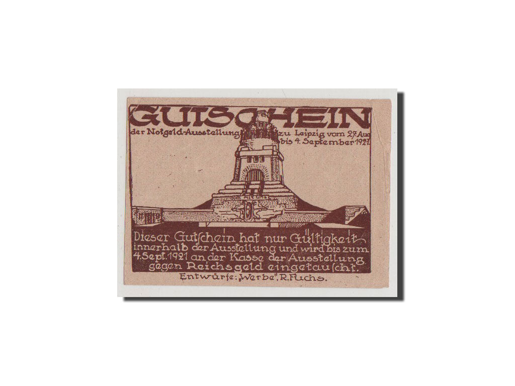 Banconote, Germania, Leipzig Stadt, 50 Pfennig, 1921, SPL+, Mehl:784.2