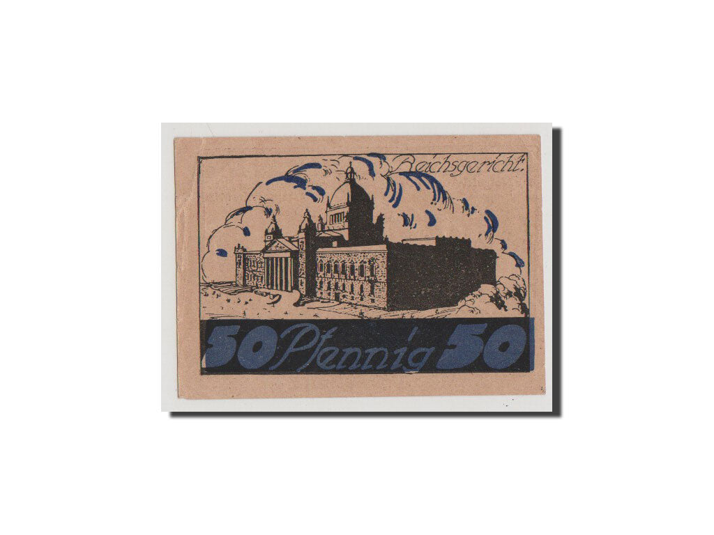 Banconote, Germania, Leipzig Stadt, 50 Pfennig, 1921, SPL+, Mehl:784.2