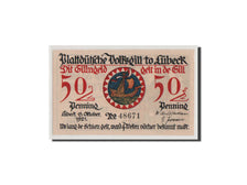 Geldschein, Deutschland, Lübeck, 50 Pfennig, 1921, UNZ, Mehl:828.1a