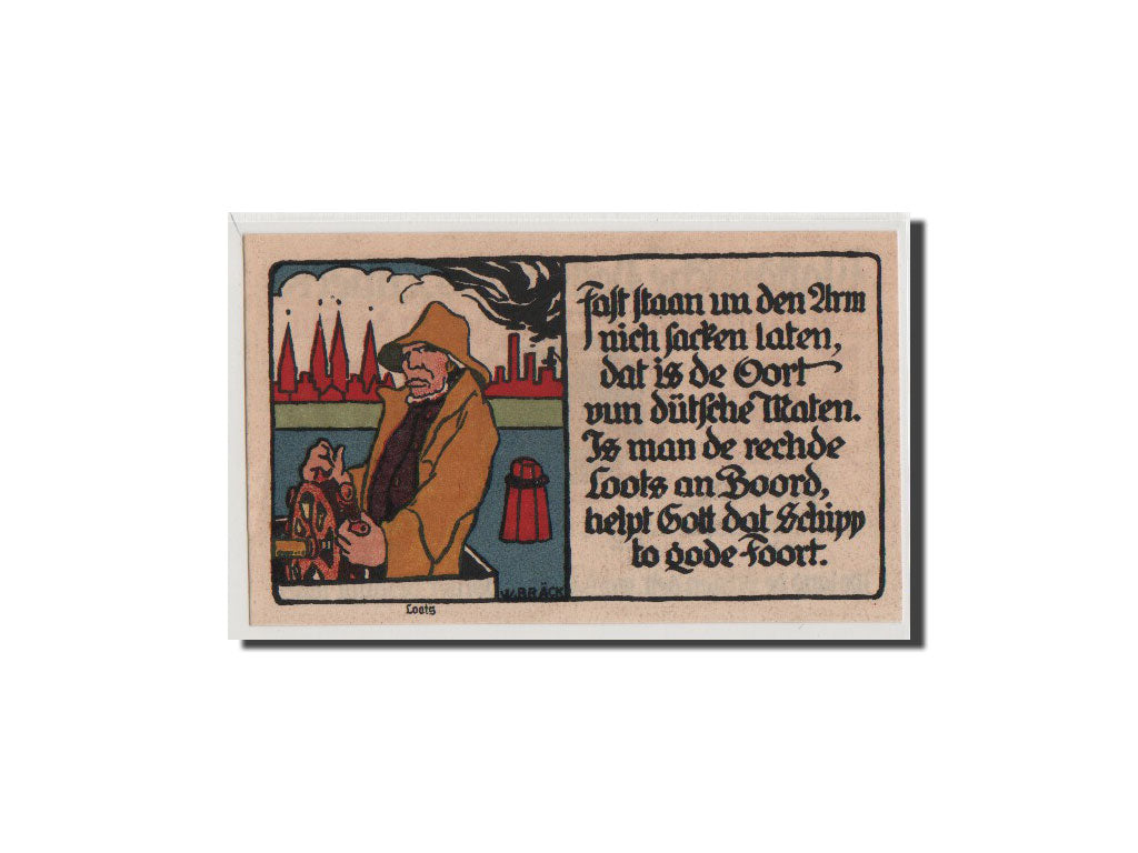 Geldschein, Deutschland, Lübeck, 50 Pfennig, 1921, UNZ, Mehl:828.1a