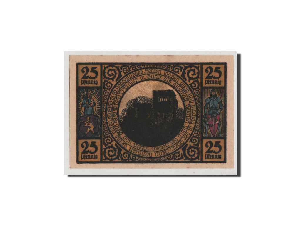 Billet, Allemagne, Lobeda Stadt, 25 Pfennig, 1921, NEUF, Mehl:808.1