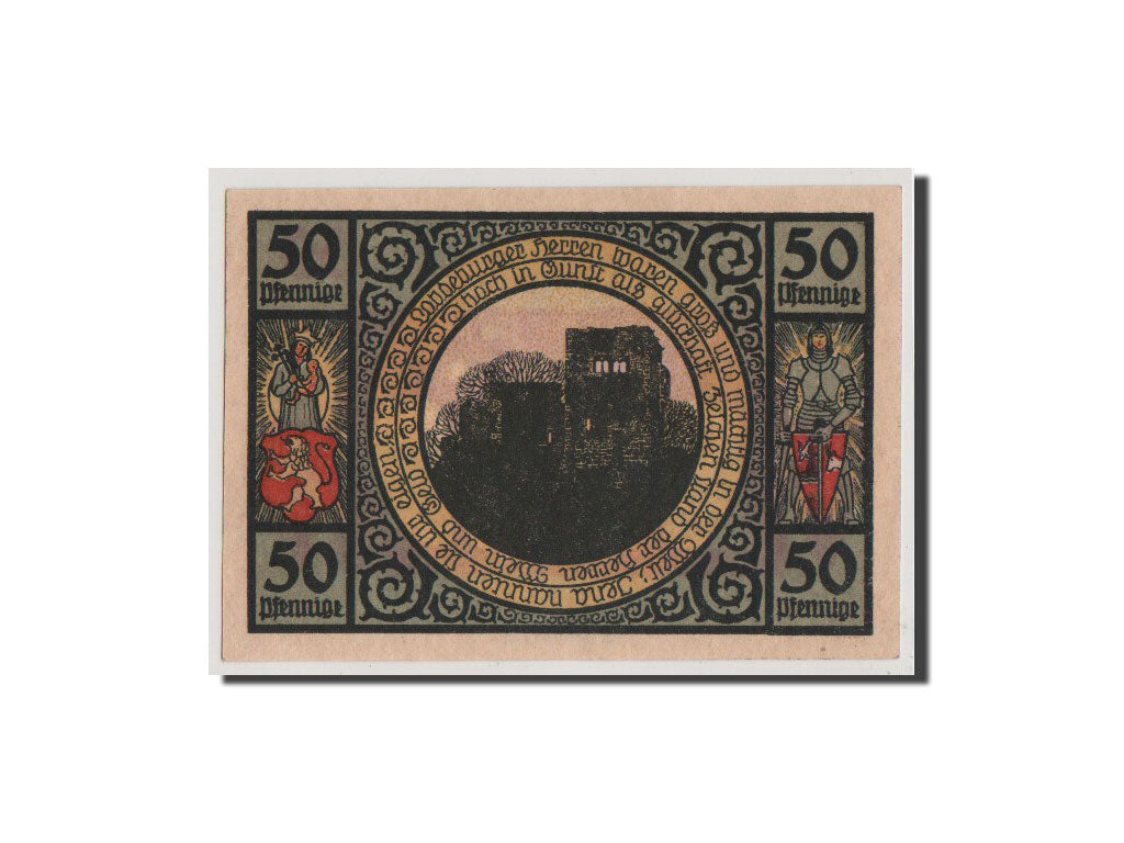 Billet, Allemagne, Lobeda Stadt, 50 Pfennig, 1921, NEUF, Mehl:808.3