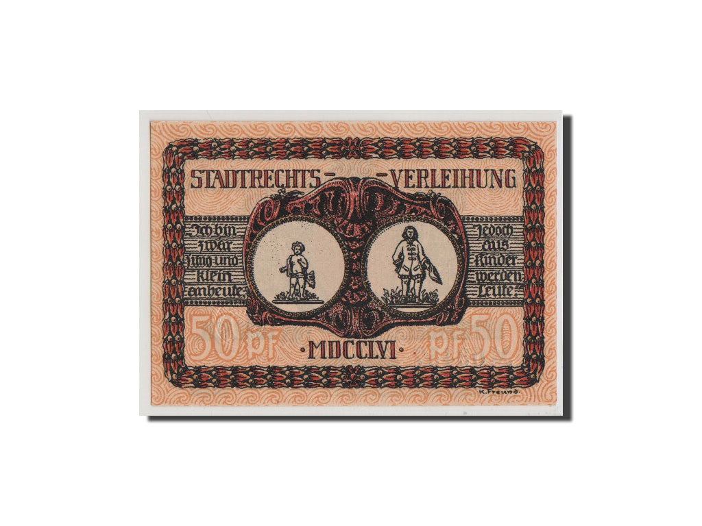 Geldschein, Deutschland, Baden, 50 Pfennig, UNZ, Mehl:813.1