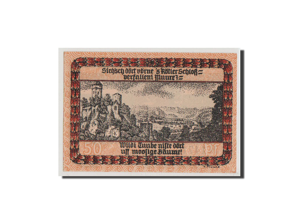 Banconote, Germania, Baden, 50 Pfennig, FDS, Mehl:813.1