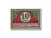 Biljet, Duitsland, Lunen Stadt, 10 Pfennig, 1921, NIEUW, Mehl:841.1