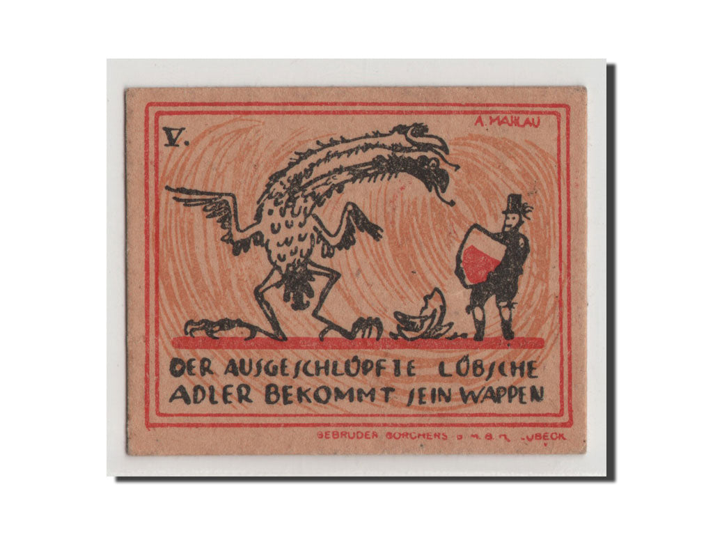 Banconote, Germania, Lübeck, 20 Pfennig, 1921, SPL+, Mehl:831.1