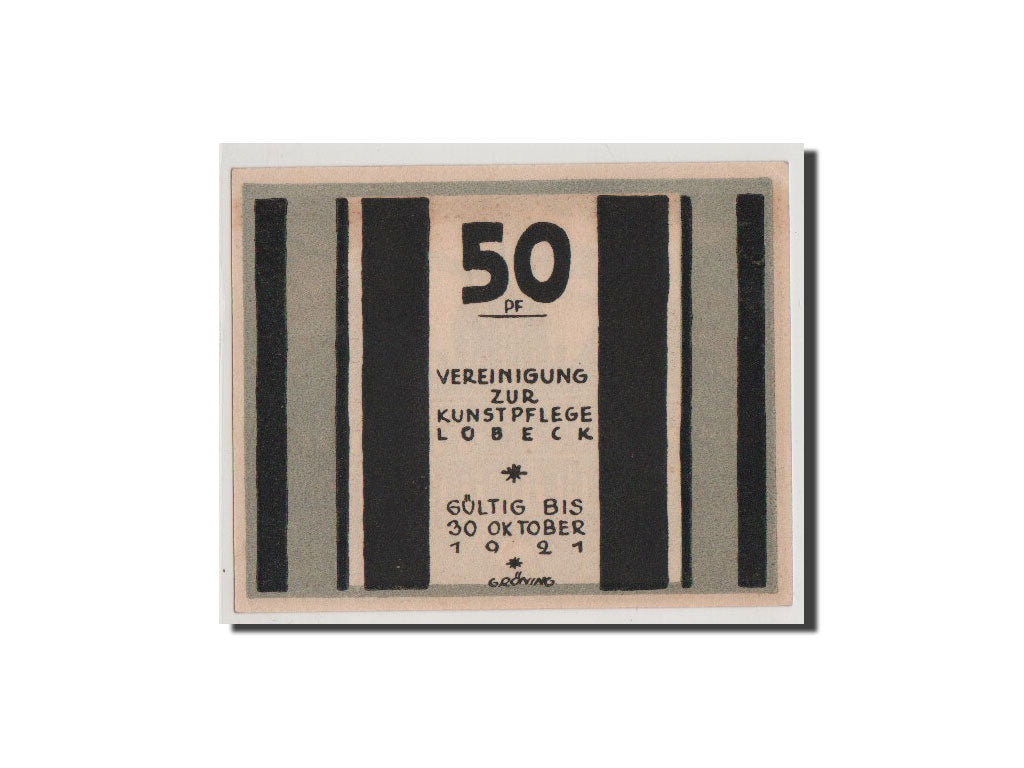 Geldschein, Deutschland, Lübeck, 50 Pfennig, UNZ, Mehl:832.1