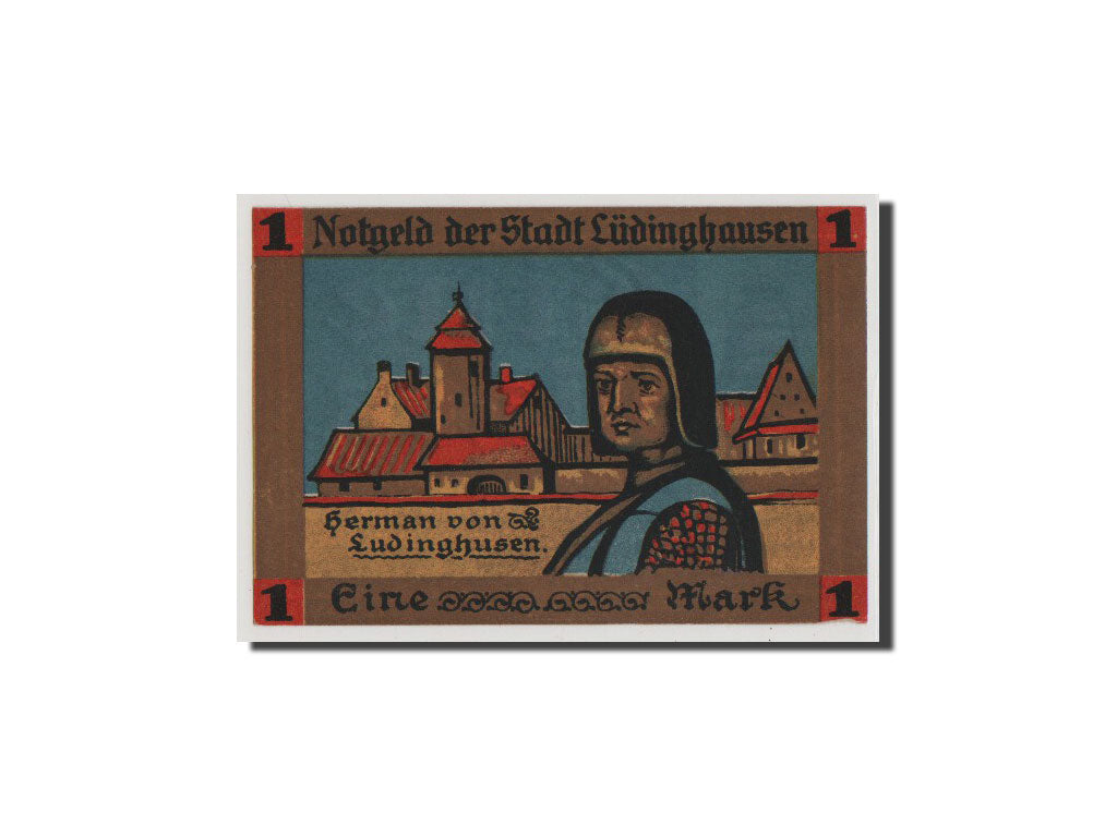 Geldschein, Deutschland, Westfalen, 1 Mark, 1921, UNZ, Mehl:837.1