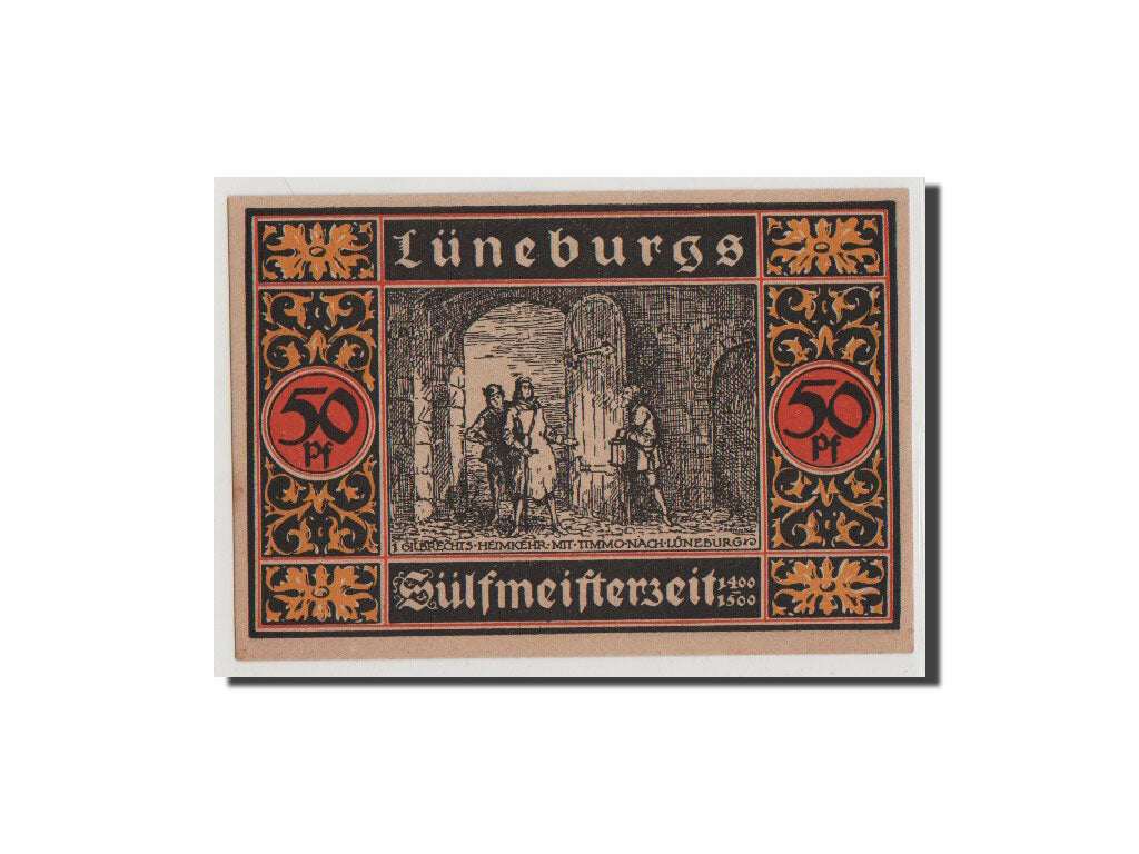 Billete, Alemania, Luneburg Stadt, 50 Pfennig, 1921, UNC, Mehl:840.1