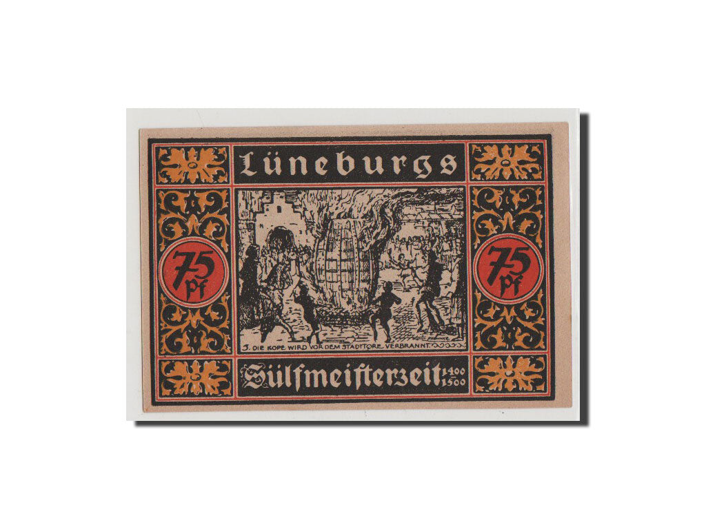 Billet, Allemagne, Luneburg Stadt, 75 Pfennig, 1921, NEUF, Mehl:840.1