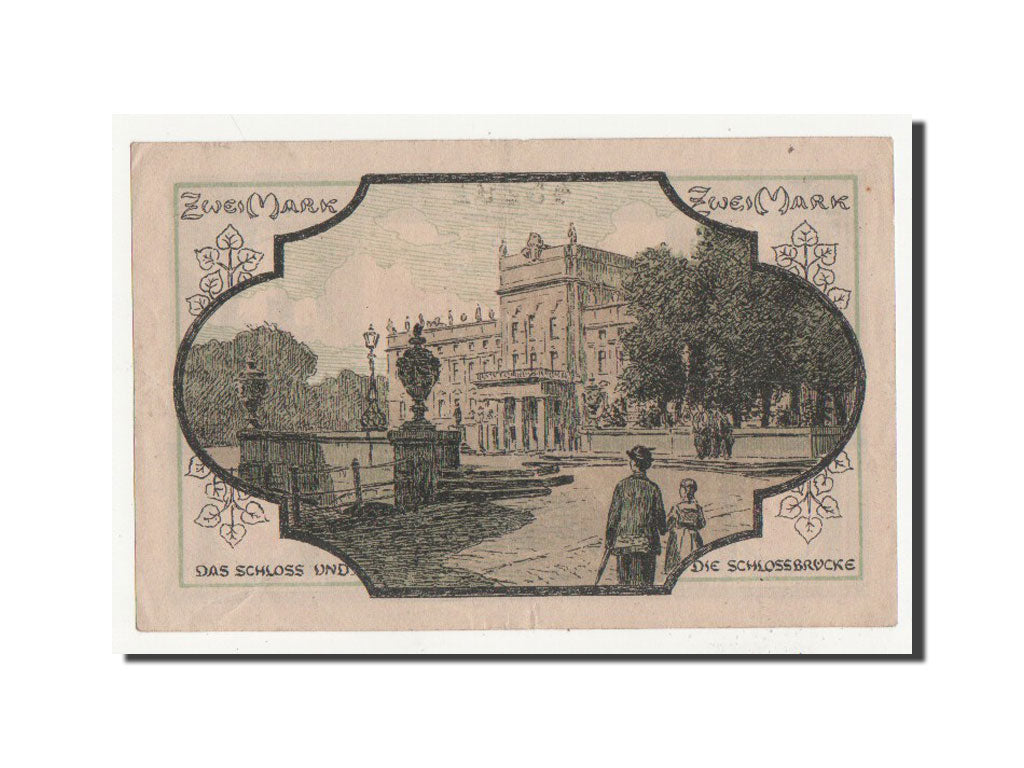 Banconote, Germania, Ludwigslust, 2 Mark, 1922, FDS, Mehl:818.2