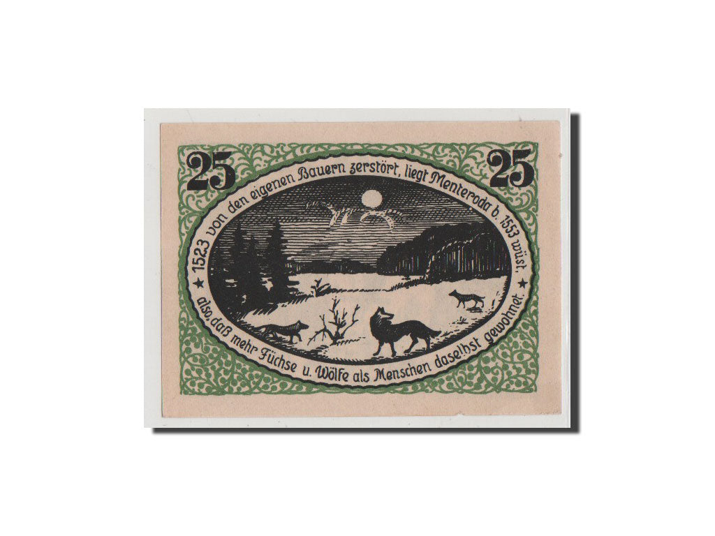 Banconote, Germania, Sachsen-Gotha, 25 Pfennig, 1921, FDS, Mehl:882.1