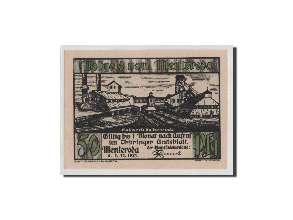 Geldschein, Deutschland, Sachsen-Gotha, 50 Pfennig, 1921, UNZ, Mehl:882.1