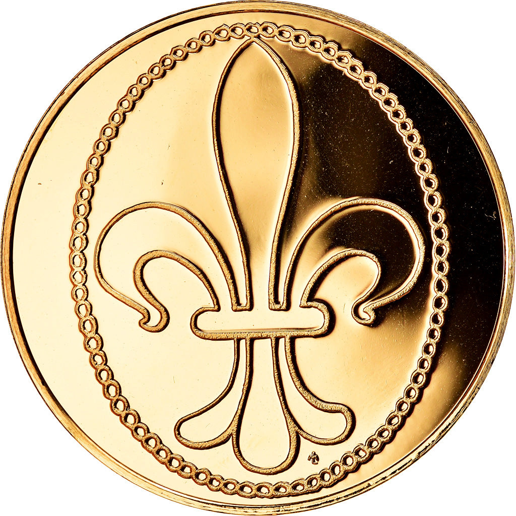 Frankrijk, Medaille, Les Rois de France, Louis IX, History, UNC-, Vermeil