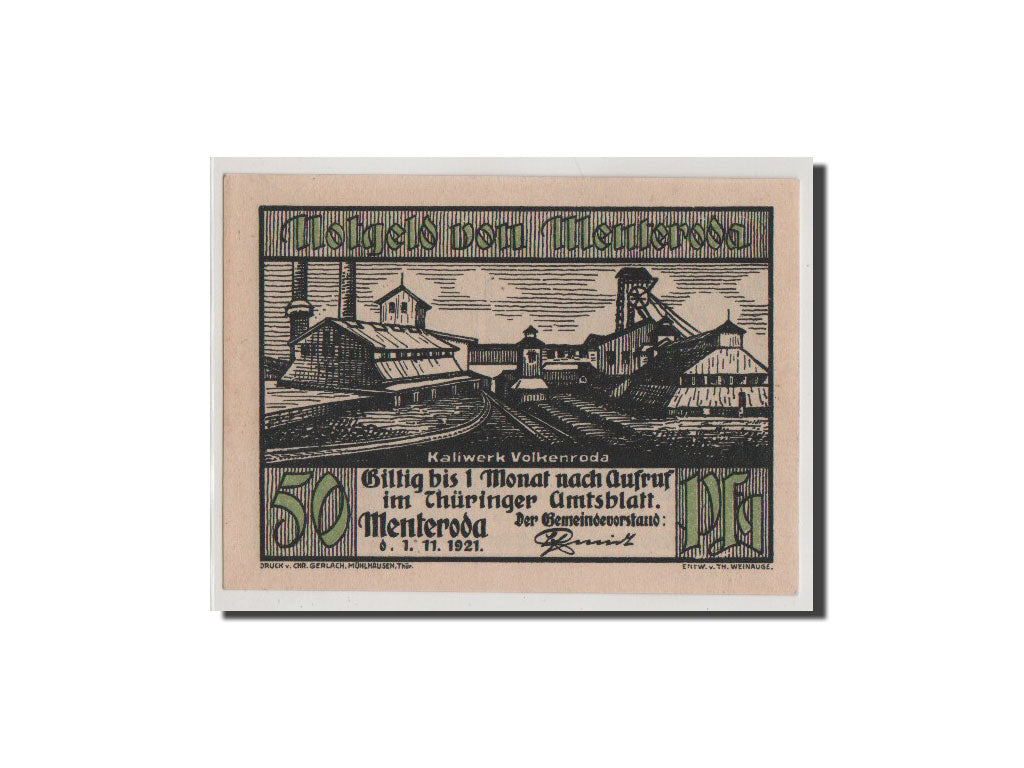 Geldschein, Deutschland, Sachsen-Gotha, 50 Pfennig, 1921, UNZ, Mehl:882.1
