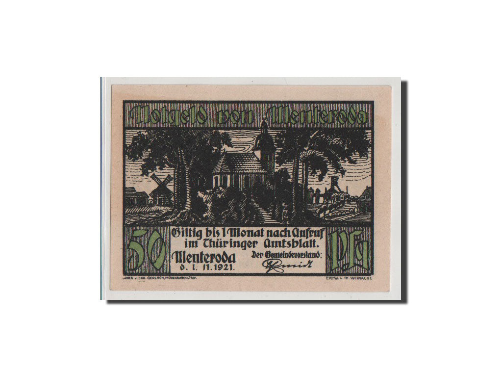 Banconote, Germania, Sachsen-Gotha, 50 Pfennig, 1921, FDS, Mehl:882.1