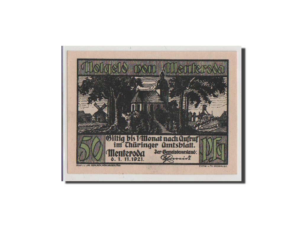Banconote, Germania, Sachsen-Gotha, 50 Pfennig, 1921, FDS, Mehl:882.1