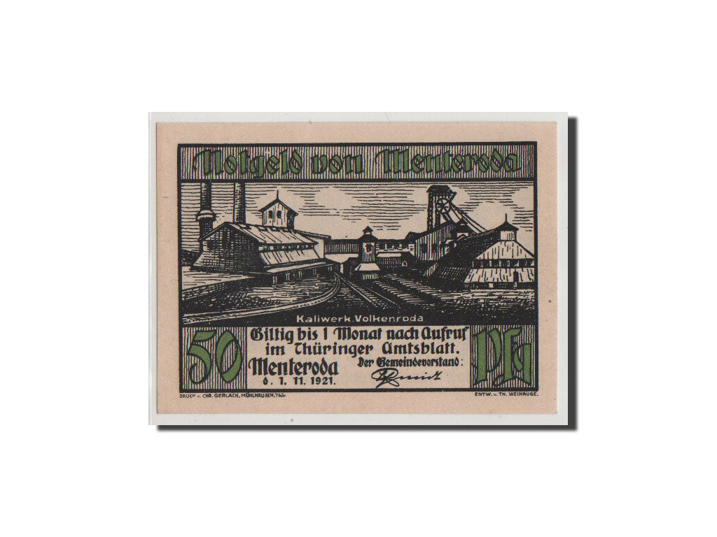 Billet, Allemagne, Sachsen-Gotha, 50 Pfennig, 1921, NEUF, Mehl:882.1