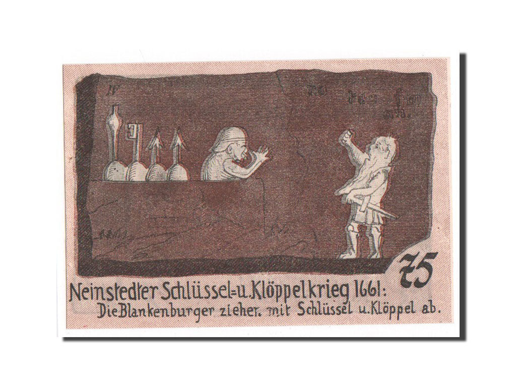 Banconote, Germania, Neinstedt, 75 Pfennig, 1921, 1921-09-01, FDS, Mehl:933.4