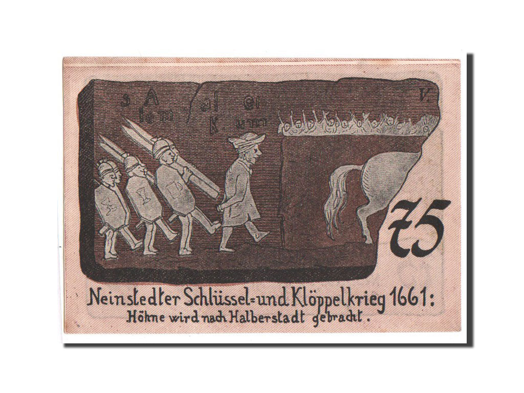 Billet, Allemagne, Neinstedt, 75 Pfennig, 1921, 1921-09-01, NEUF, Mehl:933.4