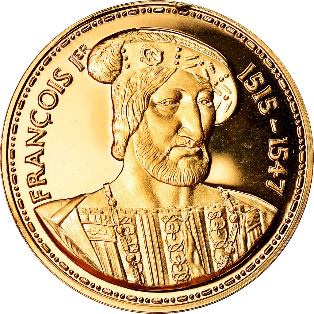 Frankrijk, Medaille, Les Rois de France, François Ier, History, UNC-, Vermeil