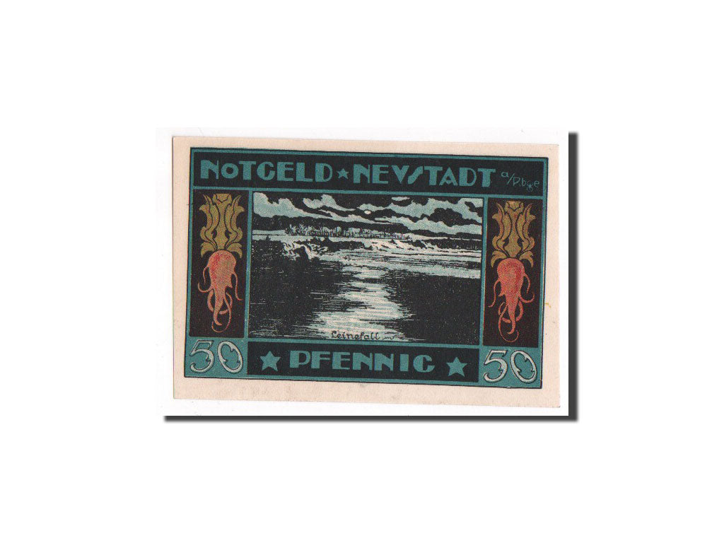 Banconote, Germania, Neustadt Am Rubenberge Stadt, 50 Pfennig, 1921, FDS