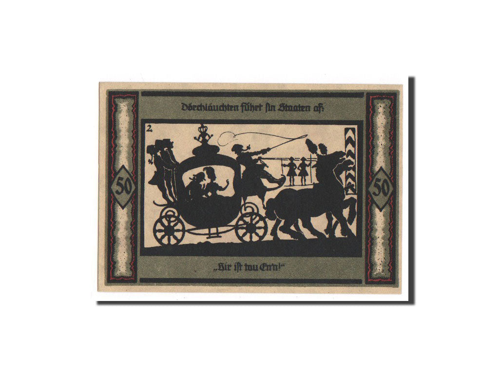 Banconote, Germania, Neustrelitz Stadt, 50 Pfennig, 1921, FDS, Mehl:969.2