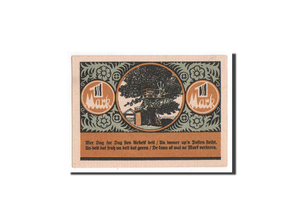 Banknote, Germany, Hannover, 1 Mark, UNC(65-70), Mehl:795.1a