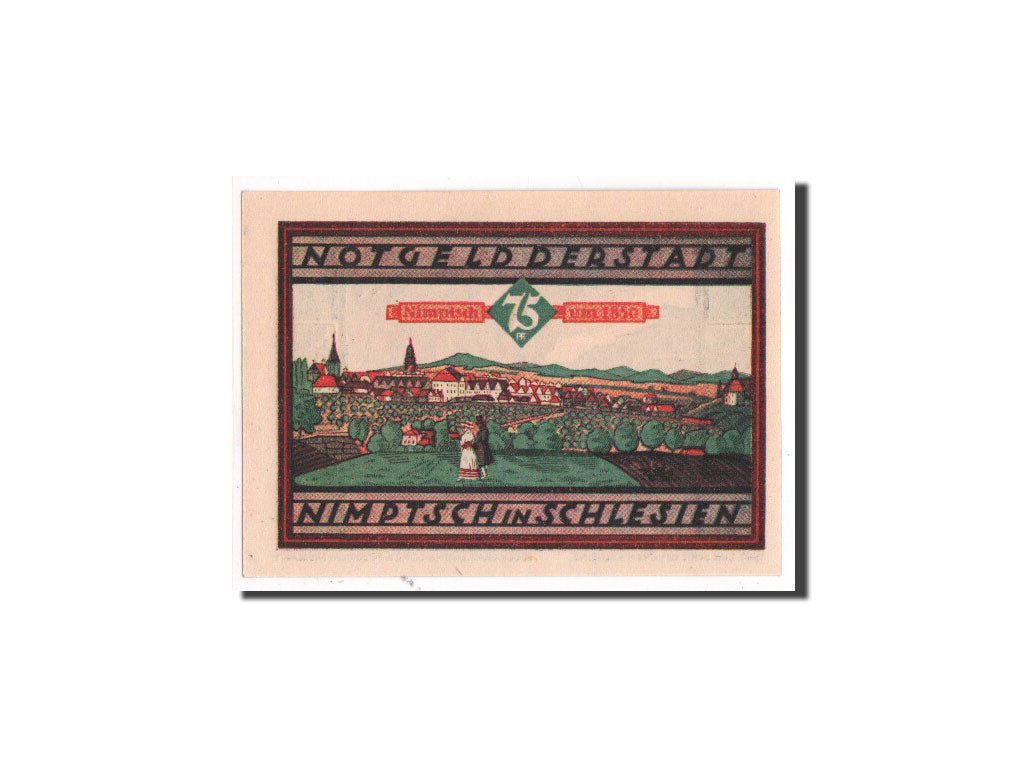 Banconote, Germania, Nimptsch Stadt, 75 Pfennig, 1921, FDS, Mehl:977.1
