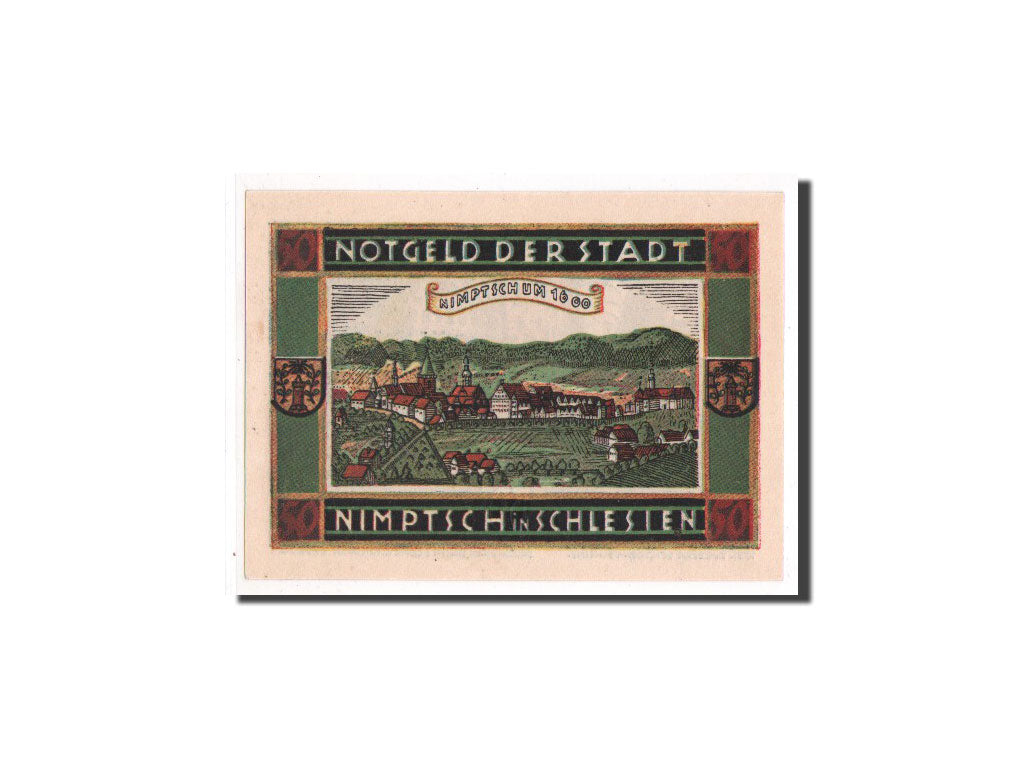 Banknote, Germany, Nimptsch Stadt, 50 Pfennig, 1921, UNC(65-70), Mehl:977.1