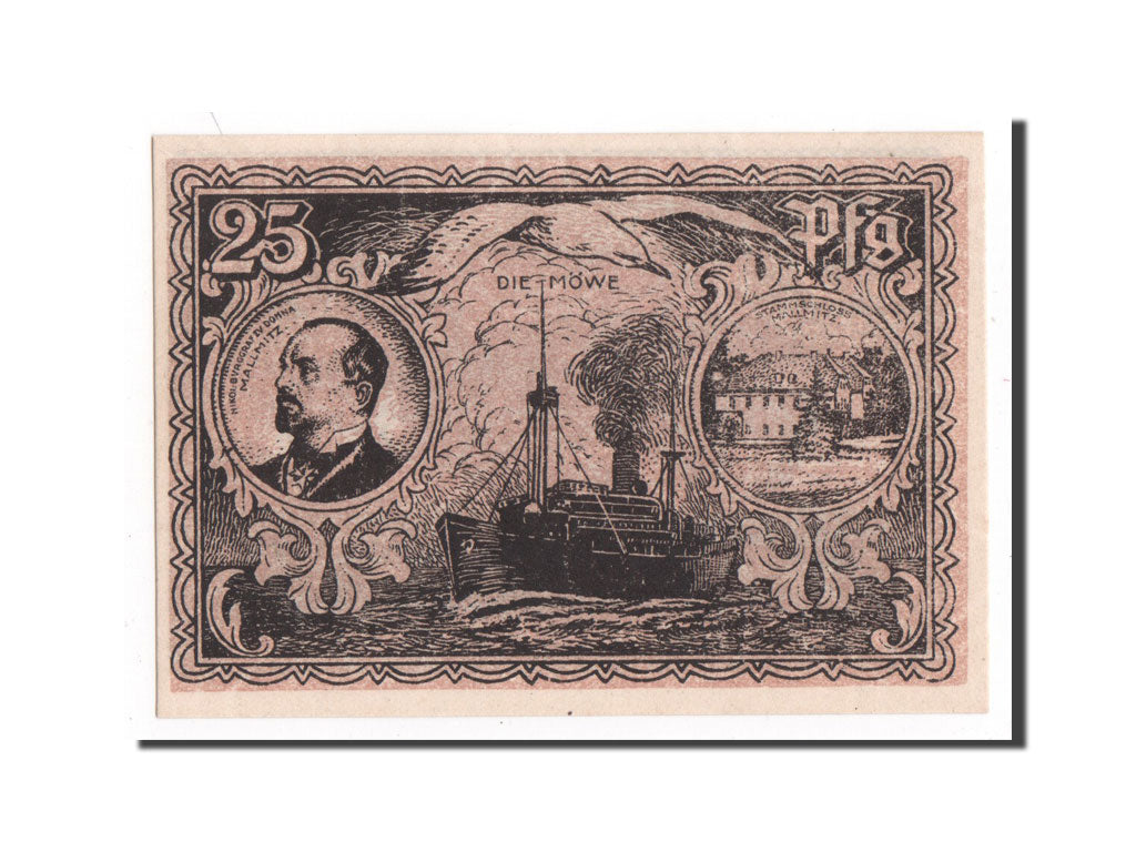 Banknote, Germany, Mallnitz, 25 Pfennig, 1921, 1921-07-01, UNC(65-70)