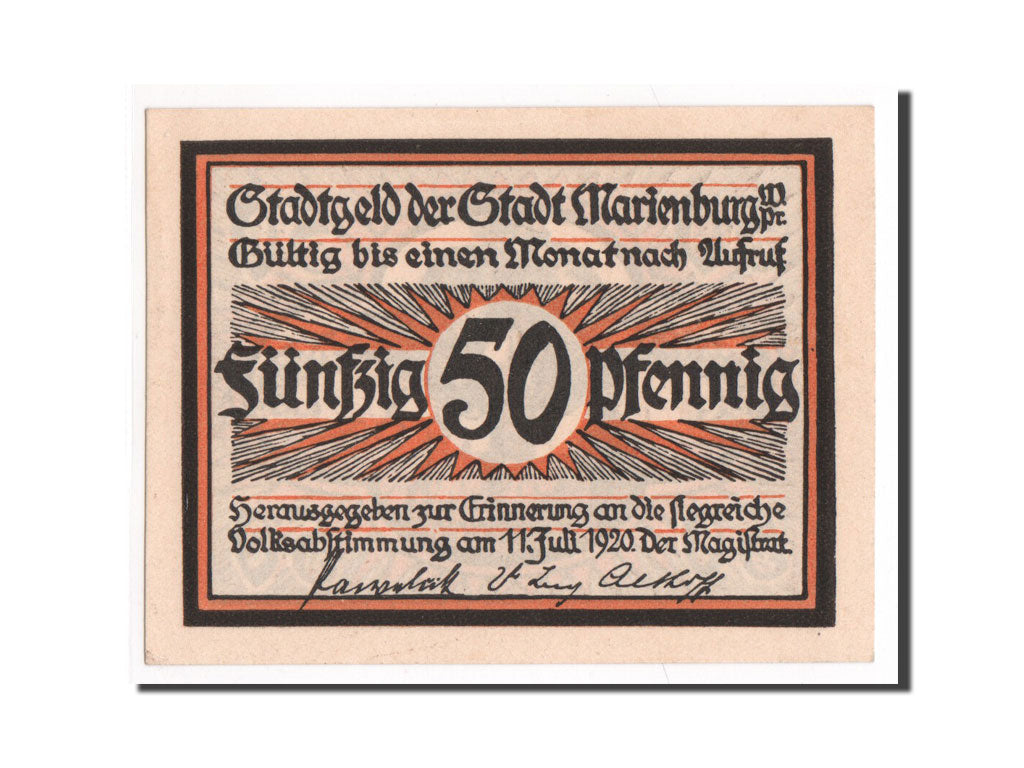 Billet, Allemagne, 50 Pfennig, NEUF