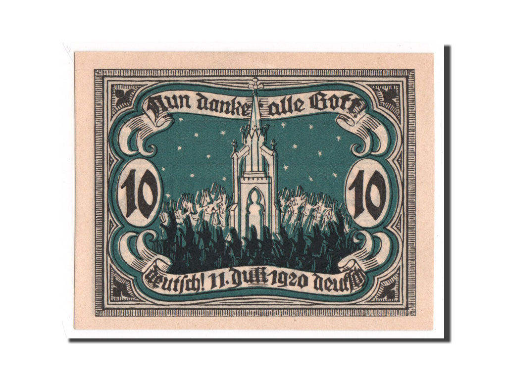 Banconote, Germania, 10 Pfennig, FDS