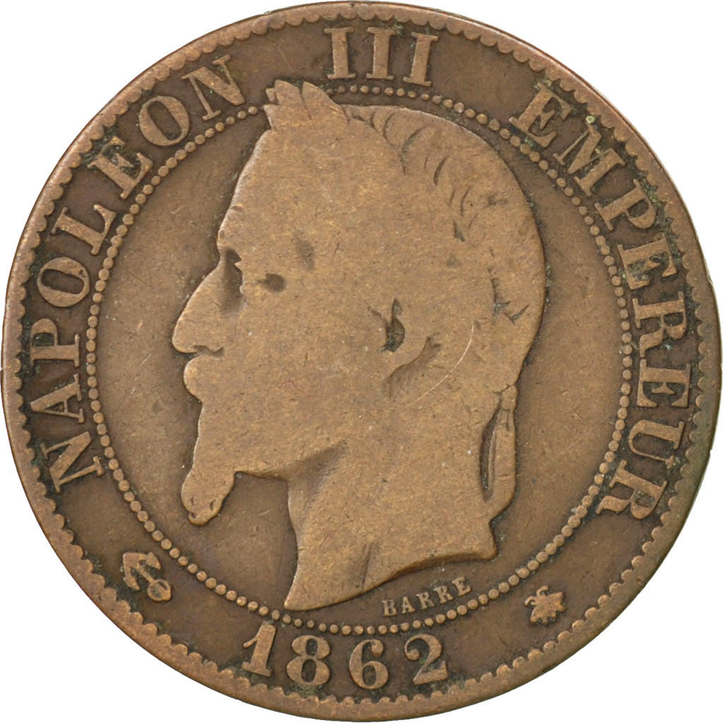 Coin, France, Napoleon III, Napoléon III, 5 Centimes, 1862, Paris, VF(30-35)