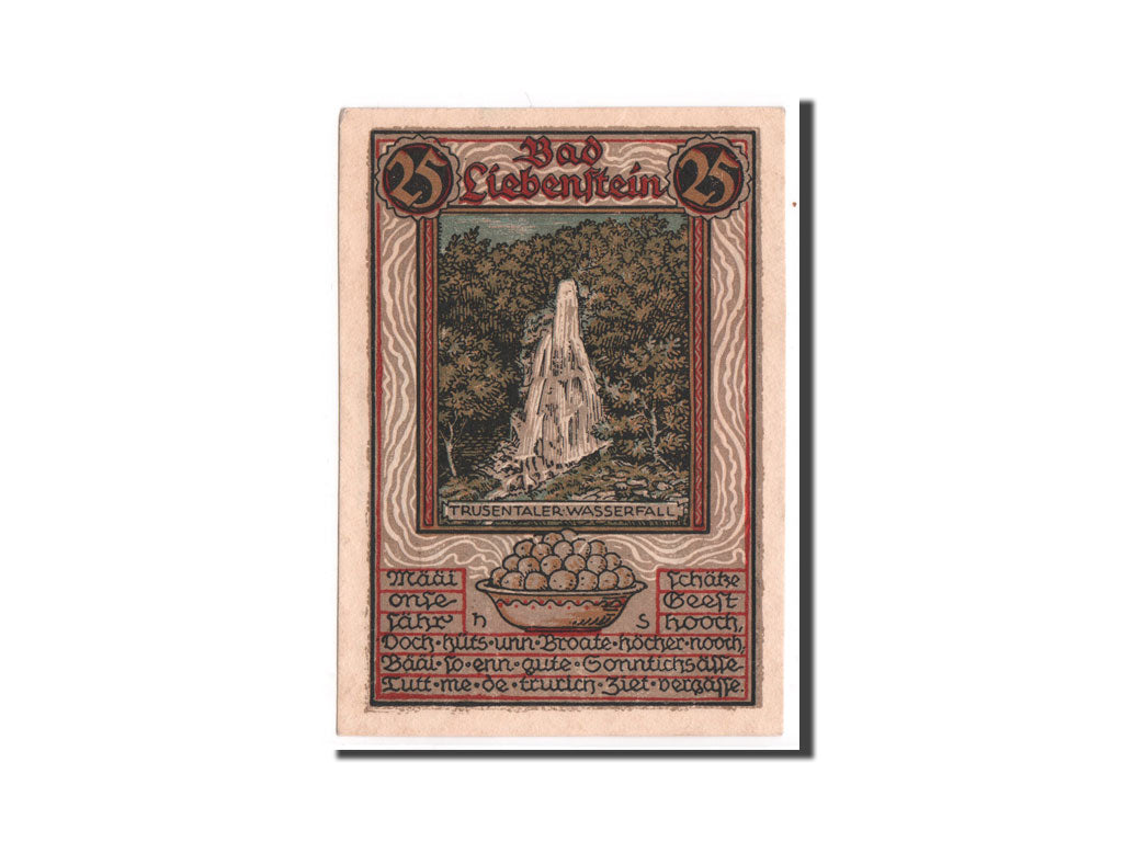 Banknote, Germany, Liebenstein Bad Gemeinde, 25 Pfennig, UNC(65-70), Mehl:799.1a