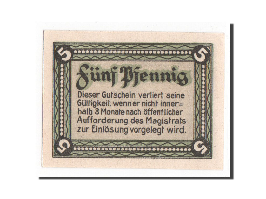 Banknote, Germany, Langewiesen, 5 Pfennig, 1921, UNC(65-70), Mehl:772.1b
